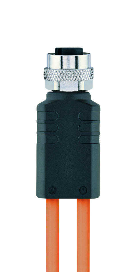 Y-splitter, M12, female, straight, 4 poles, with cable outlet, M12, male, straight, 3 poles, M12, male, straight, 3 poles