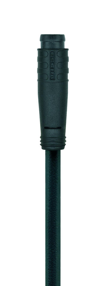 Ø8mm snap, female, angled, 5 poles, Ø8mm snap, male, straight, 5 poles, sensor-/actuator cable