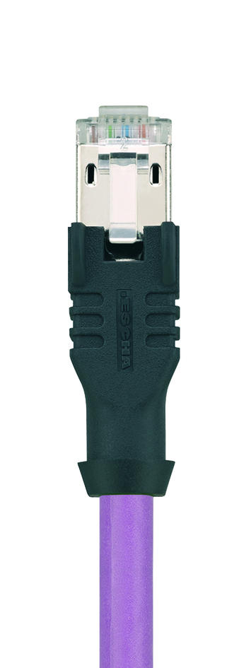 RJ45, male, straight, 8 poles, RJ45, male, straight, 8 poles, shielded, rail approved