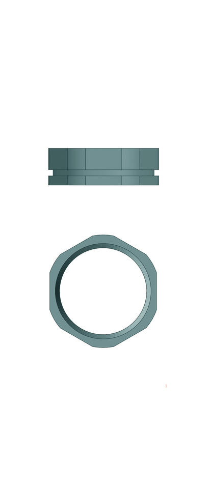 Spare nuts for receptacle, PG9, A/F17