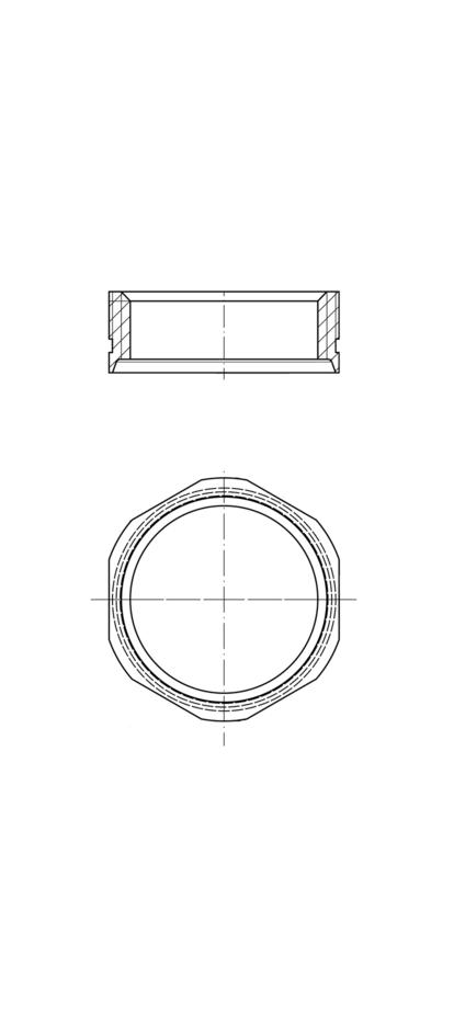 Spare nuts for receptacle, PG9, A/F19