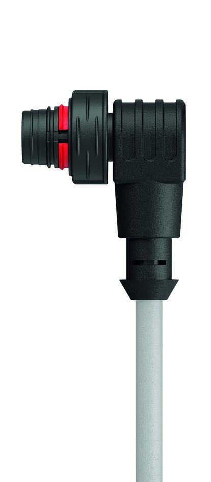M12, male, angled, 4+PE, sensor-/actuator cable