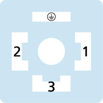 Ventilstecker, Bauform A, 2+PE, Sensor-/Aktorleitung