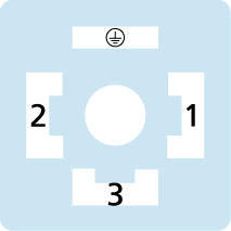 Valve connector, housing style A, 2+PE, sensor-/actuator cable