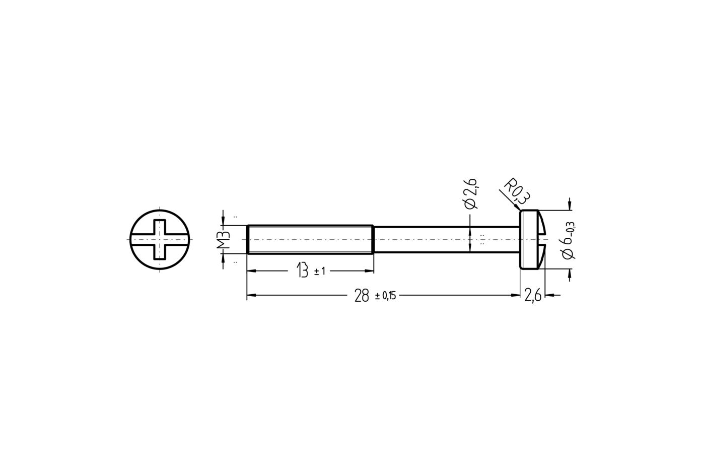 Stainless steel screws for valve-connector, QTY 10