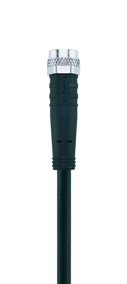 Y-splitter, M8, male, straight, 4 poles, with cable outlet, M8, female, straight, 4 poles, M8, female, straight, 4 poles
