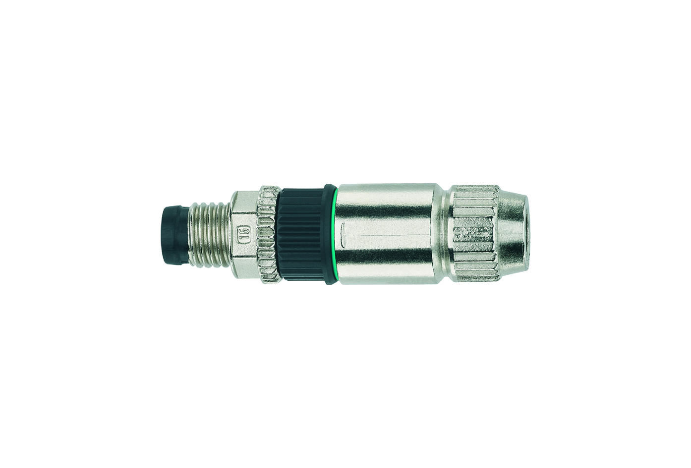 Konfektionierbar, M8, Stecker, gerade, 3-polig, Schneid-/Klemmanschluss, 32V 4A
