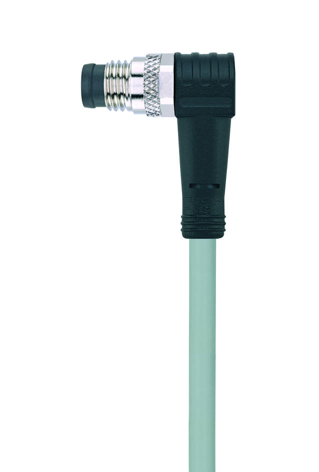 M8, female, angled, 3 poles, M8, male, angled, 3 poles, sensor-/actuator cable