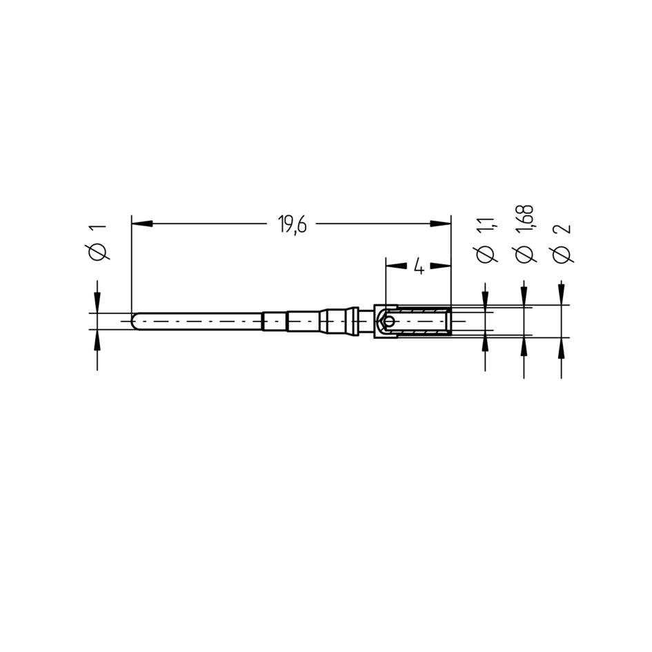 Connector pin, 0,25...0,5mm², AWG 24-20, QTY 25