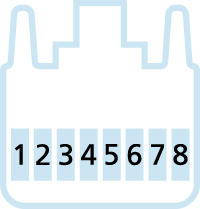 RJ45, 公头, 直型, 8针脚, RJ45, 公头, 直型, 8针脚, 蓝色, 屏蔽, 工业以太网 10 GBit/s