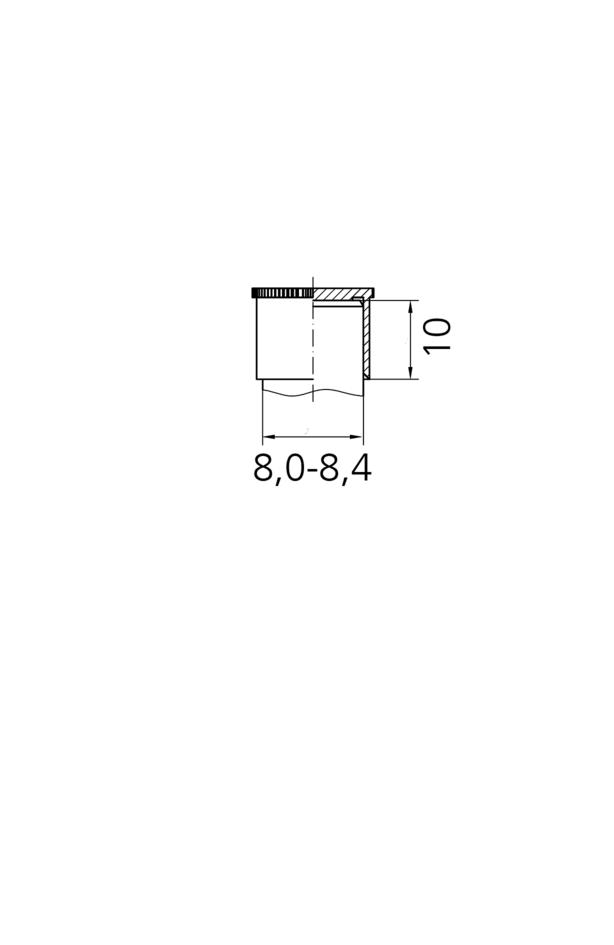 Dustproof-cap, Ø8mm snap, yellow, QTY 500