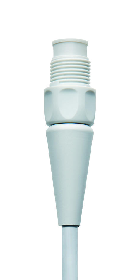 M12, female, straight, 4 poles, M12, male, straight, 4 poles, plastic coupling nut, grey, Food & Beverage