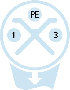 M12, Buchse, gerade, 2+PE, S-codiert, M12, Stecker, gewinkelt, 2+PE, S-codiert, POWER