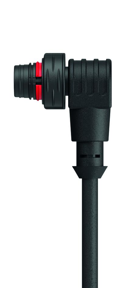 M12, male, angled, 4+PE, sensor-/actuator cable