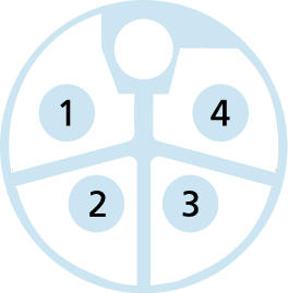 M12, Buchse, gerade, 4-polig, L-codiert, M12, Stecker, gerade, 4-polig, L-codiert, POWER