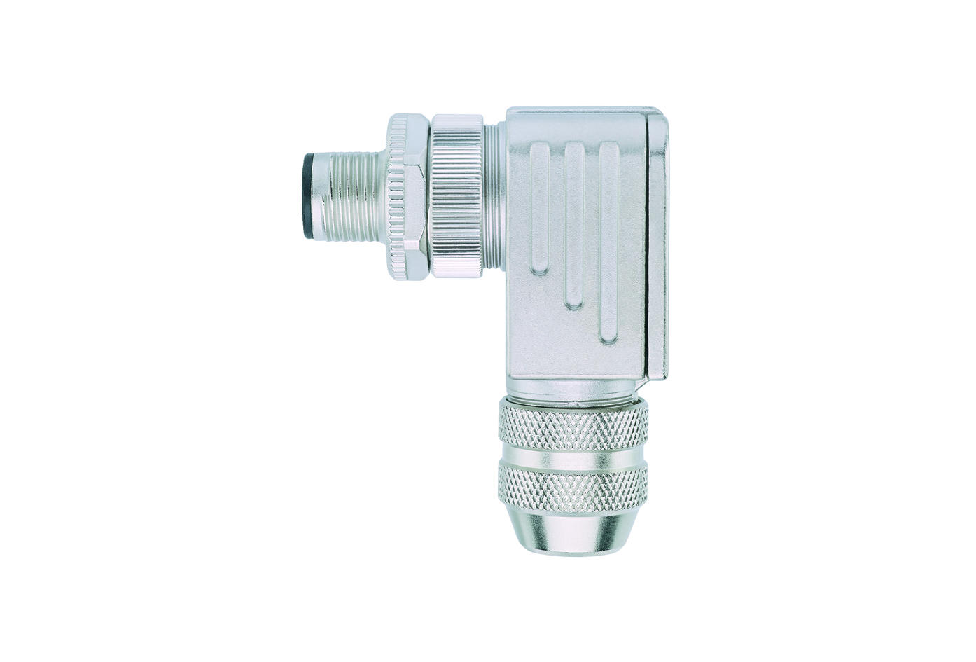 Field-wireable, M12, male, angled, 5 poles, B-coded, screw-/clamp contact, shielded, 125V 4A