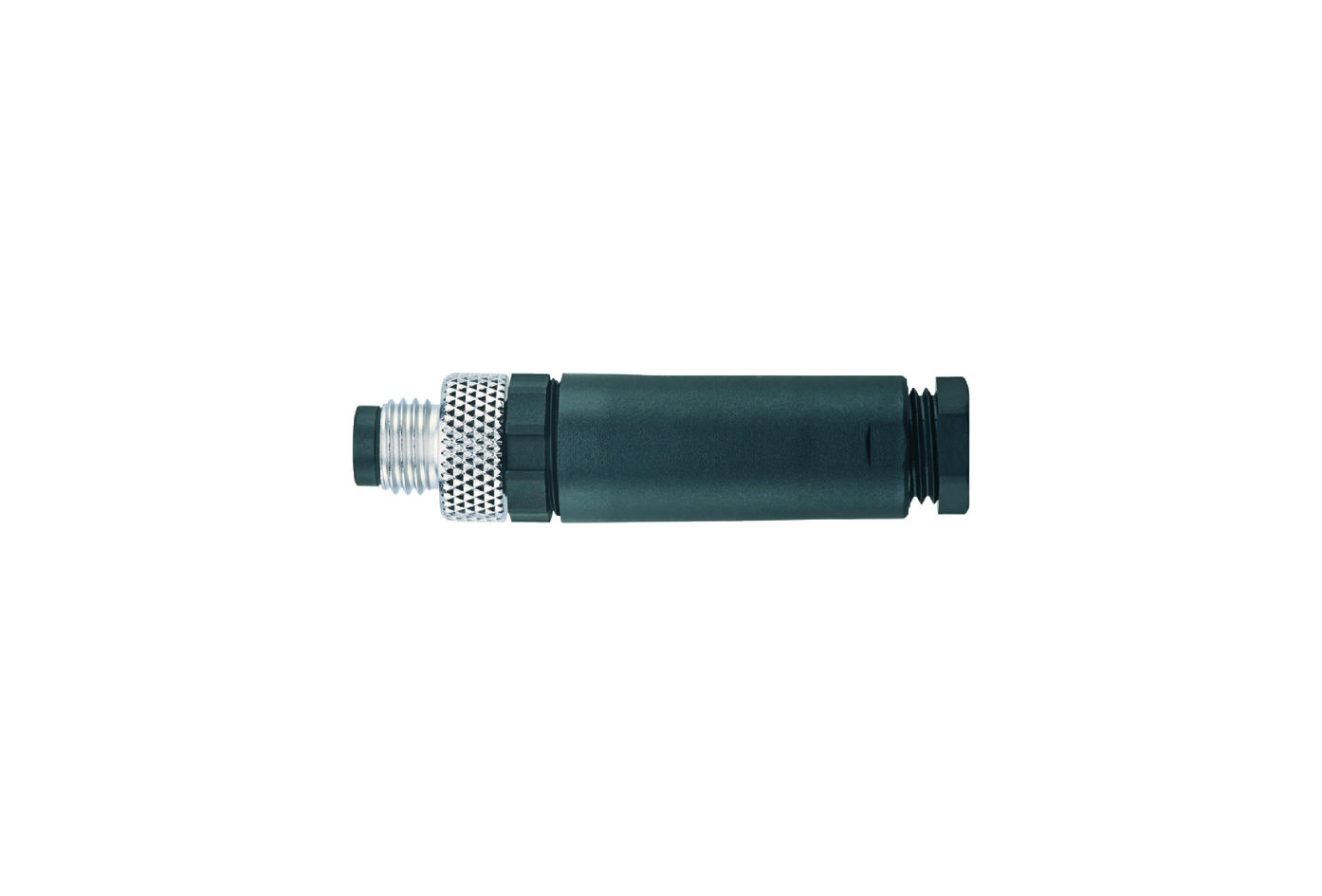 Field-wireable, M8, male, straight, 3 poles, screw-/clamp contact, 60V 4A