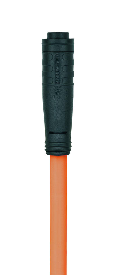 Ø8mm 快插, 母头, 直型, 4针脚, Ø8mm snap, 公头, 直型, 4针脚, 传感器/执行器电缆