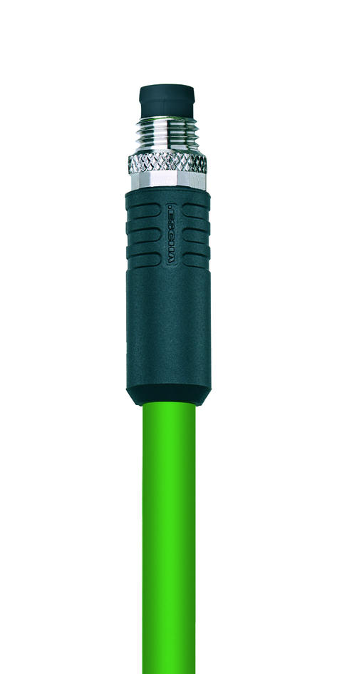 M8, male, straight, 4 poles, M8, male, straight, 4 poles, shielded, Industrial Ethernet