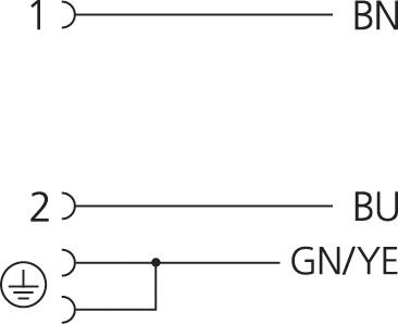 Ventilstecker, Bauform A, 2+PE gebrückt, Sensor-/Aktorleitung