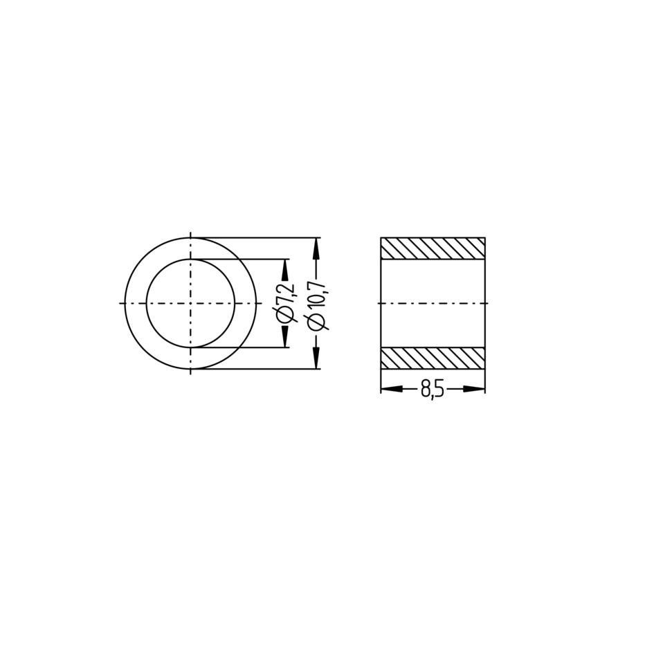 Dichtung konfektionierbare Steckverbinder, M12, VPE 100