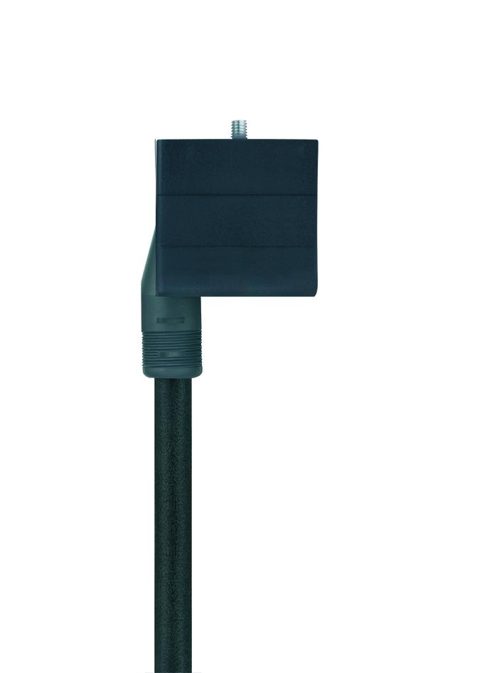 Ventilstecker, Bauform A, gerade, 2+PE gebrückt, mit Gewindegriffkörper, mit LED, rail approved