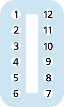 ET, female, straight, 12 poles, ET, male, straight, 12 poles, Mobile Automation