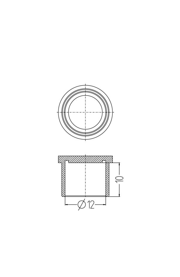 Dustproof-cap, M12, transparent, QTY 100
