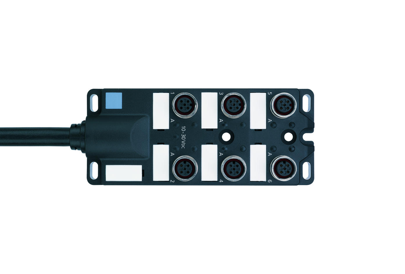 I/O-Modul passiv, 6 Ports, Festkabelanschluss, M12, Buchse, 4+PE