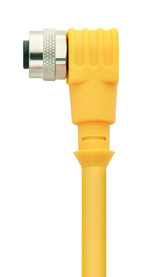 M12, female, angled, 5 poles, sensor-/actuator cable