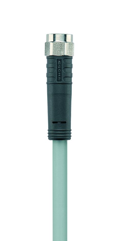 M8, Buchse, gerade, 3-polig, Edelstahl, Sensor-/Aktorleitung