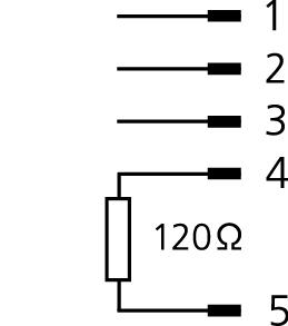 Abschlussstück, M12, Stecker, gerade, 5-polig, CANopen/DeviceNet