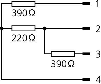 Abschlussstück, M12, Stecker, gerade, 4-polig, B-codiert, Profibus