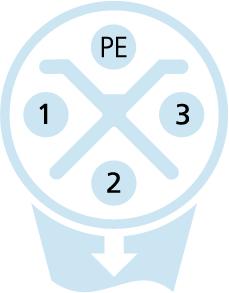 M12, 母头, 弯型, 3+PE, S-编码, M12, 公头, 弯型, 3+PE, S-编码, 铁路认证