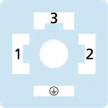 Valve connector, housing style A, 3+PE, M12, male, straight, 4+PE, wire contact