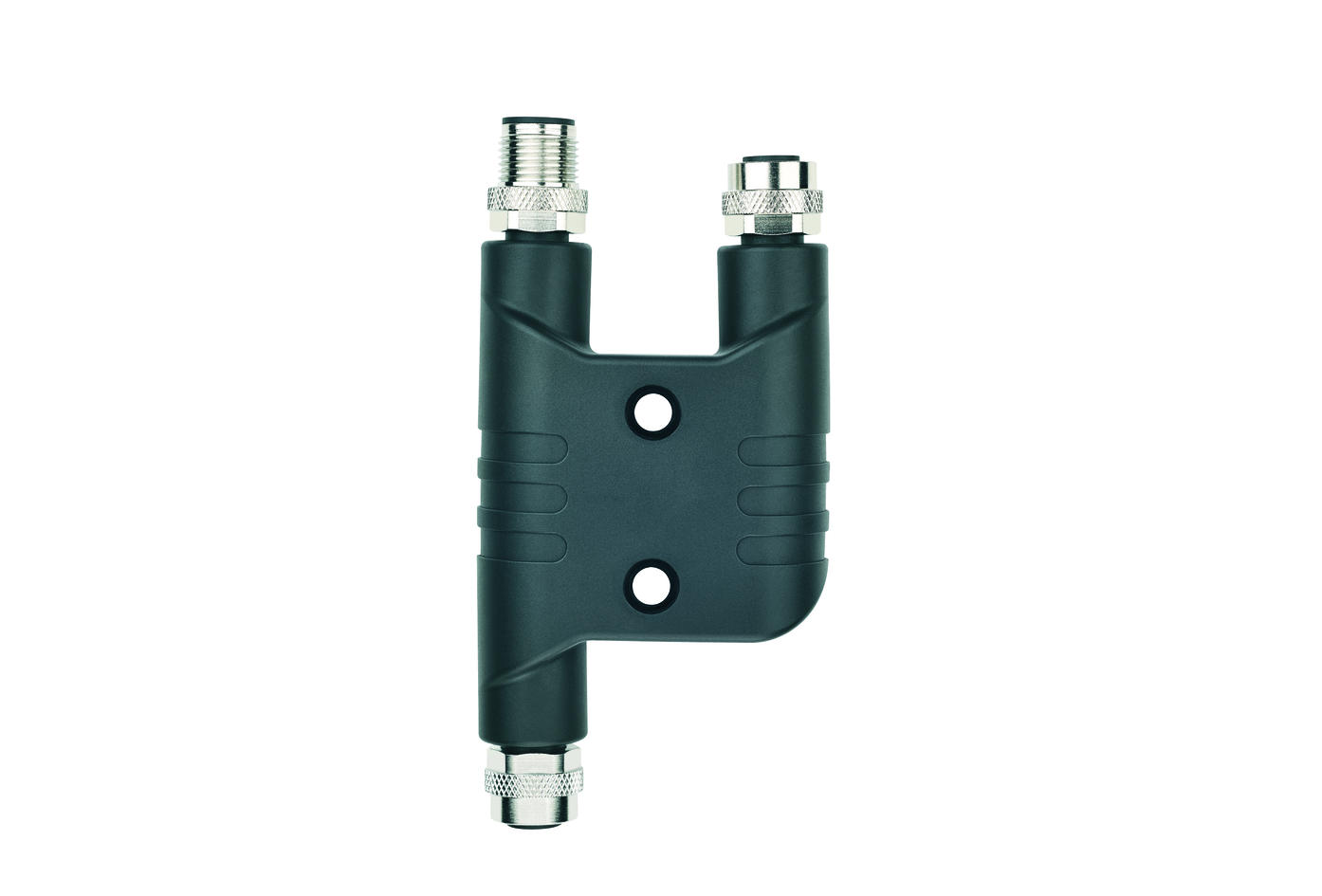 h-splitter, M12, male, straight, 4 poles, T-coded, M12, female, straight, 4 poles, T-coded, POWER