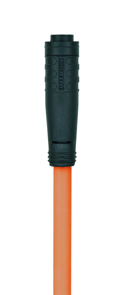 Ø8mm snap, female, straight, 3 poles, sensor-/actuator cable