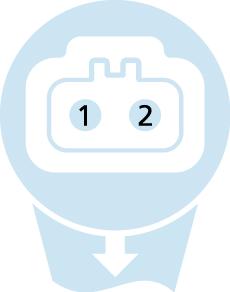 M12, 公头, 弯型, 2针脚, SPE6-编码, 屏蔽, 工业以太网 1 GBit/s