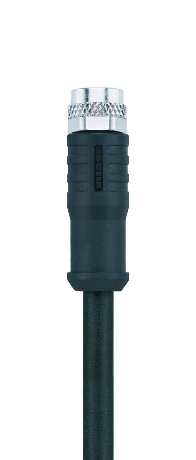 M8, female, straight, 5 poles, M8, male, angled, 5 poles, shielded, sensor-/actuator cable