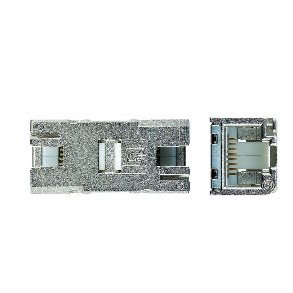 Adapter, RJ45, Buchse, gerade, 8-polig, RJ45, Buchse, gerade, 8-polig, geschirmt, Industrial Ethernet