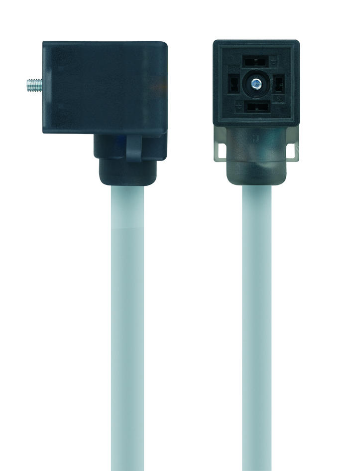 Valve connector, housing style CI, 2+PE, sensor-/actuator cable