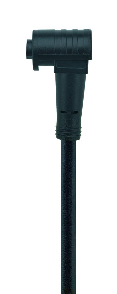 Ø8mm 快插, 母头, 弯型, 4针脚, 带锁定机制, 传感器/执行器电缆