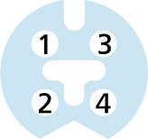 M8, female, straight, 4 poles, M8, male, straight, 4 poles, shielded, Industrial Ethernet